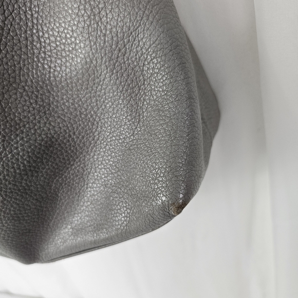 Dooney & Bourke Pebble Grain Logo Lock Sac in color gray - Picture 7 of 16